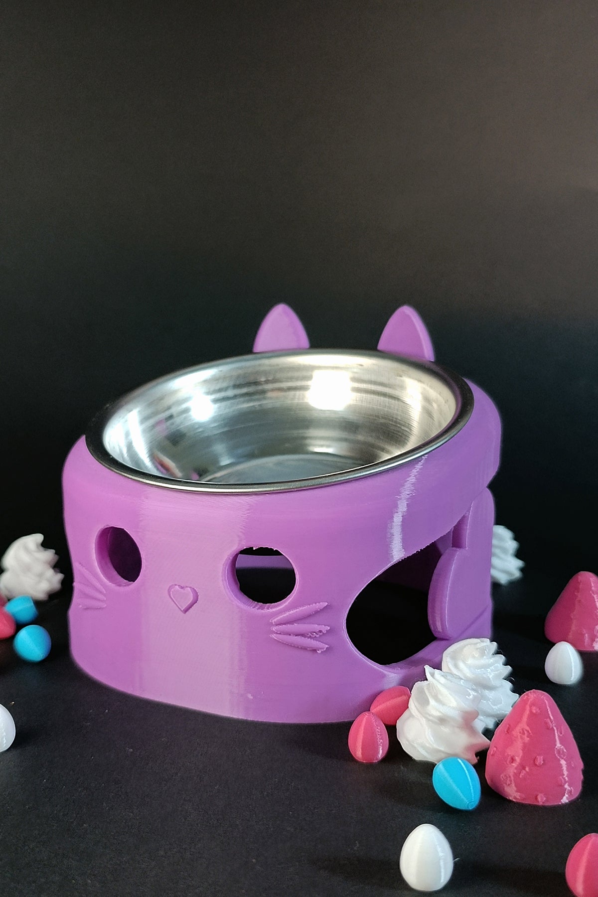 MİLO Mor Mama Kabı Standı – Paslanmaz Çelik, Ergonomik ve Stabil