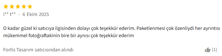 Müşteri yorumu