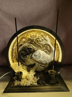 Balık Burcu Özel Tasarım Neon LED Tütsülük | Hem Geriye Akış Hem Çubuk Tütsü 🌙 - Işıklı