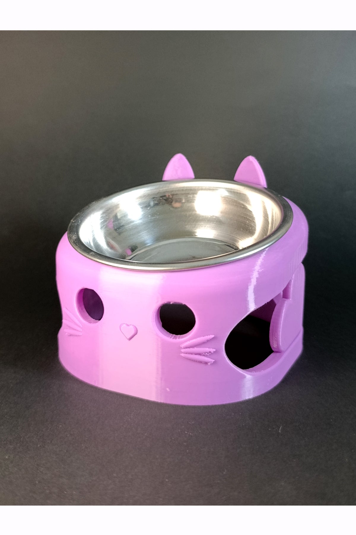 MİLO Mor Mama Kabı Standı – Paslanmaz Çelik, Ergonomik ve Stabil