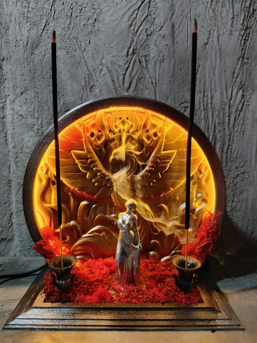 Solara – Ankanın Yeniden Doğuşu Ledli Işıklı Geri Akışlı ve Çubuk Tütsülük Dekoratif Gece Lambası