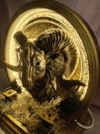 Koç Burcu Figürlü Işıklı Tütsülük | 3D El Yapımı Neon Ledli Burç Hediyesi Dekor