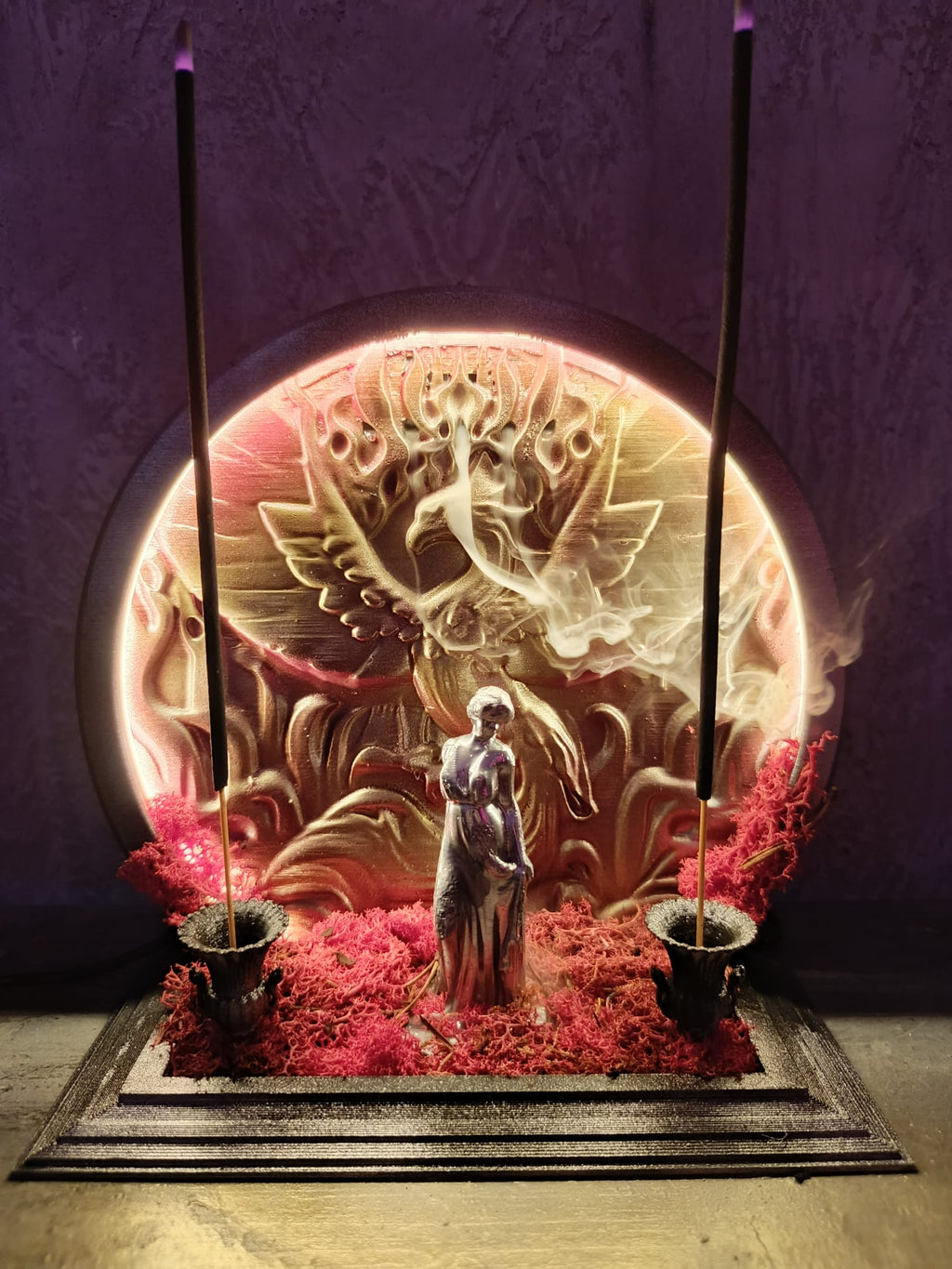 Solara – Ankanın Yeniden Doğuşu Ledli Işıklı Geri Akışlı ve Çubuk Tütsülük Dekoratif Gece Lambası