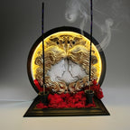 İkizler Burcu Tütsülük & Led Gece Lambası | Burçların Zarif Işıltısı | Estetik & Huzur