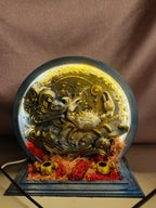 Yengeç Burcu Rüyası: Dalgalı Geri Akış Tütsülük Neon LED Tasarım - Çubuk Tütsülük