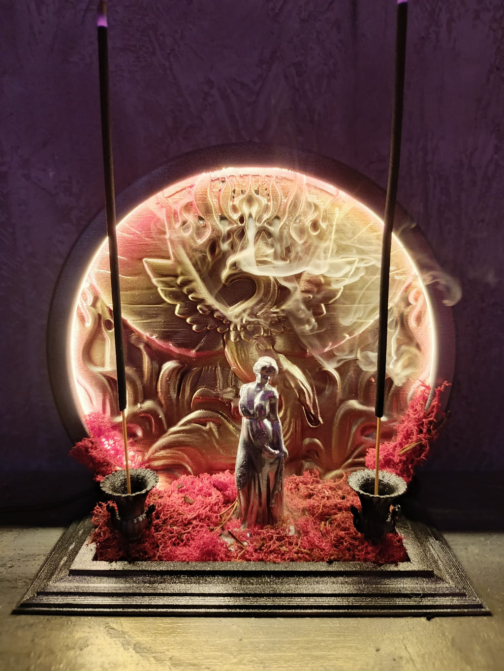 Solara – Ankanın Yeniden Doğuşu Ledli Işıklı Geri Akışlı ve Çubuk Tütsülük Dekoratif Gece Lambası