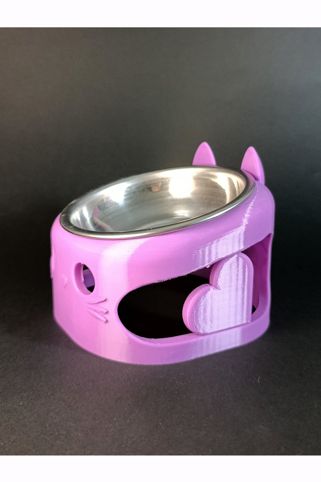 MİLO Mor Mama Kabı Standı – Paslanmaz Çelik, Ergonomik ve Stabil