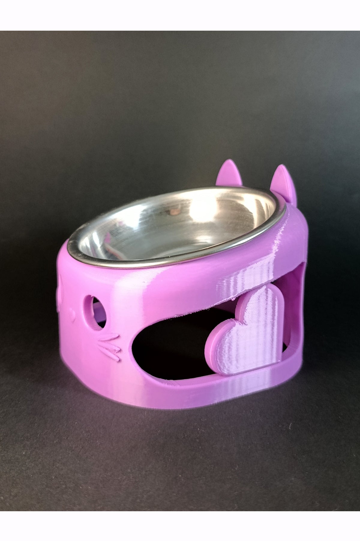 MİLO Mor Mama Kabı Standı – Paslanmaz Çelik, Ergonomik ve Stabil