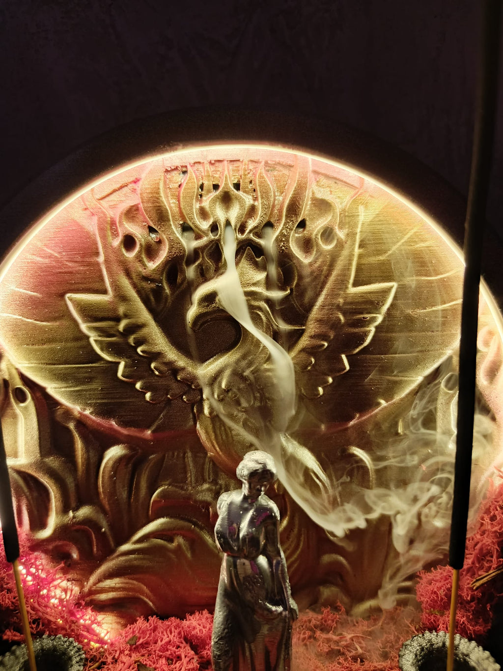 Solara – Ankanın Yeniden Doğuşu Ledli Işıklı Geri Akışlı ve Çubuk Tütsülük Dekoratif Gece Lambası