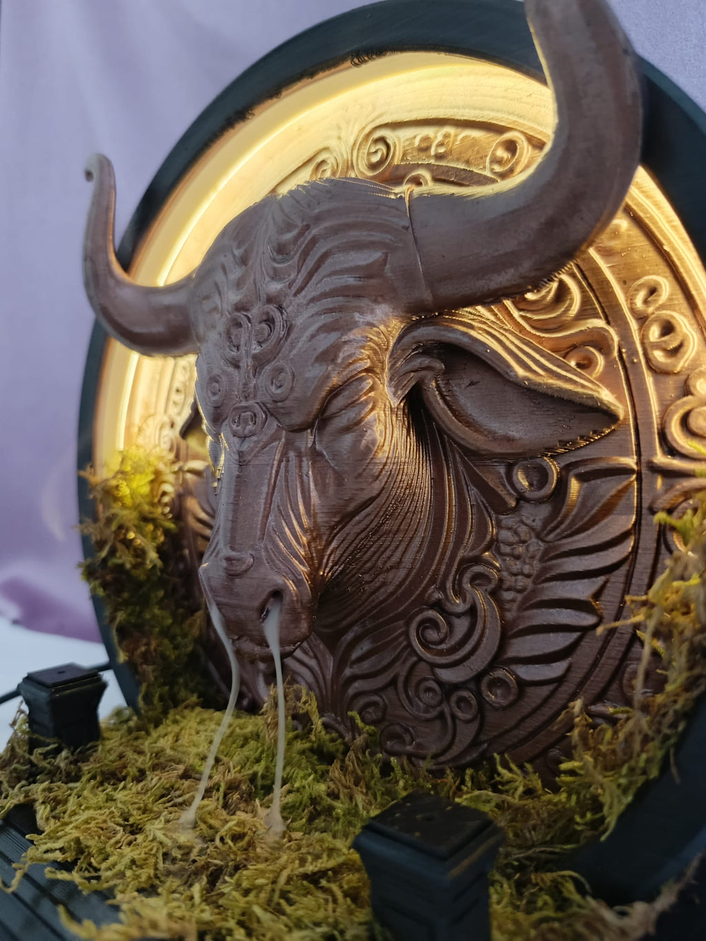 Boğa Burcu Tütsülük & Led Gece Lambası | Toprak Enerjisi | Güç ve Huzurun Sembolü