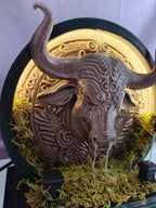 Boğa Burcu Tütsülük & Led Gece Lambası | Toprak Enerjisi | Güç ve Huzurun Sembolü