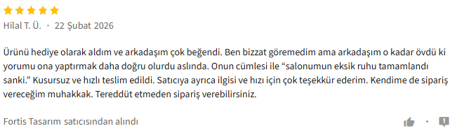 Müşteri yorumu