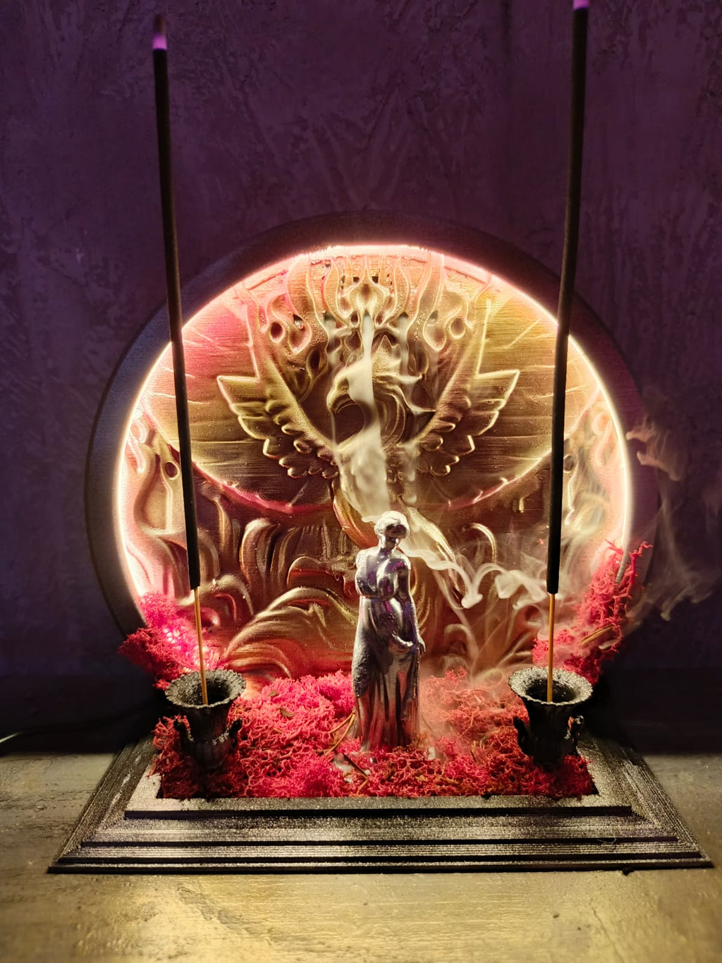 Solara – Ankanın Yeniden Doğuşu Ledli Işıklı Geri Akışlı ve Çubuk Tütsülük Dekoratif Gece Lambası