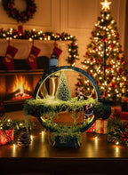 LED Işıklı Yılbaşı Orman Konseptli Geri Akış & Çubuk Tütsülük Dekor