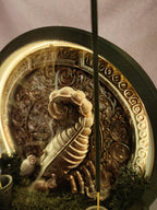 Akrep Burcu Işıklı Tütsülük | El Yapımı 3D Neon Ledli Geri Akış & Çubuk Tütsülük Dekor