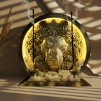 Aslan Burcu Ledli Tütsülük | Güç ve Zarafeti Bir Arada Sunan Dekoratif Gece Lambası