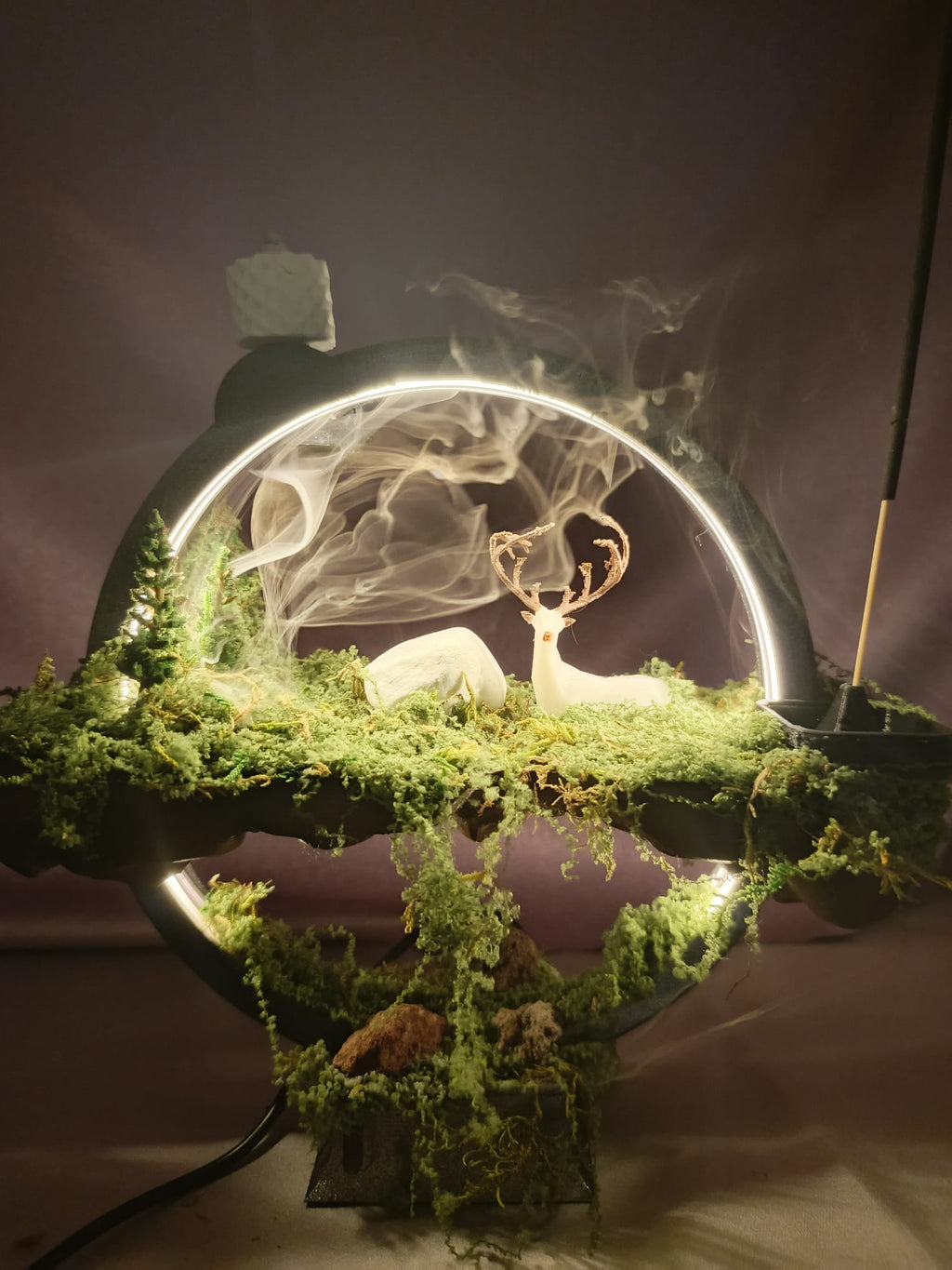 Büyülü Diyarın Işıltısı Masalsı Orman Tütsülüğü - LED Işıklı Tütsülüklü