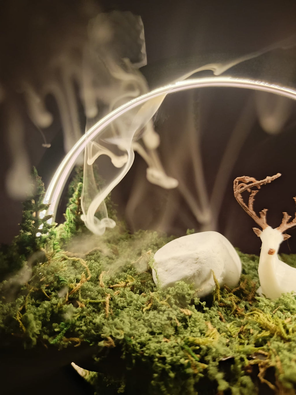 Büyülü Diyarın Işıltısı Masalsı Orman Tütsülüğü - LED Işıklı Tütsülüklü