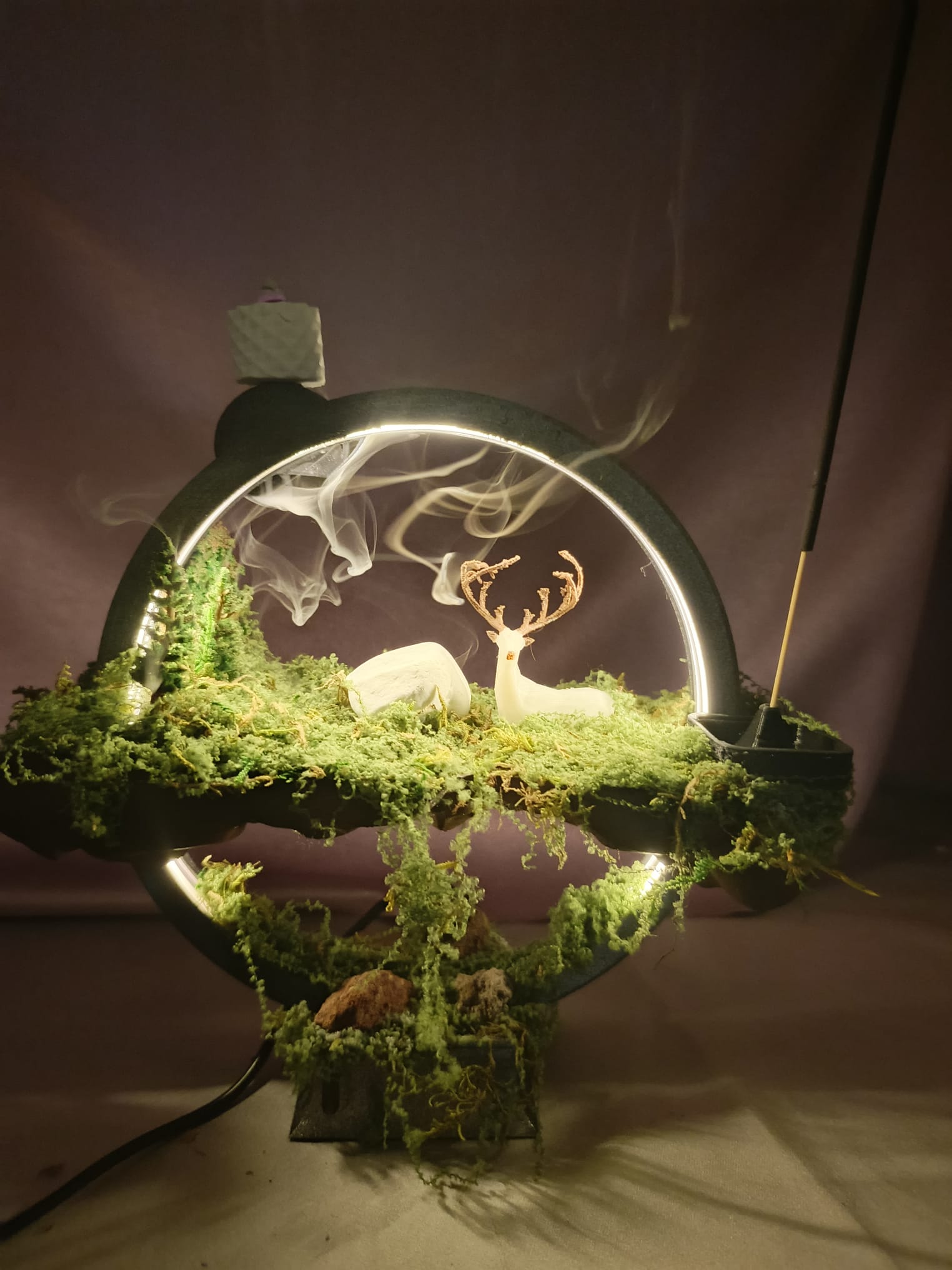 Büyülü Diyarın Işıltısı Masalsı Orman Tütsülüğü - LED Işıklı Tütsülüklü