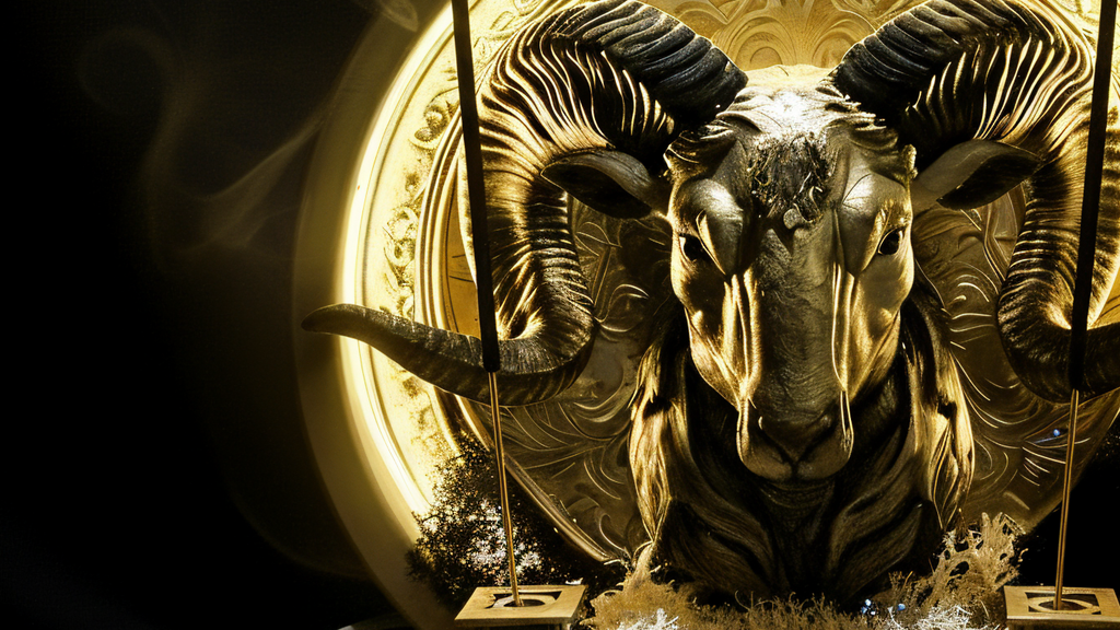 Koç Burcu Figürlü Işıklı Tütsülük | 3D El Yapımı Neon Ledli Burç Hediyesi Dekor