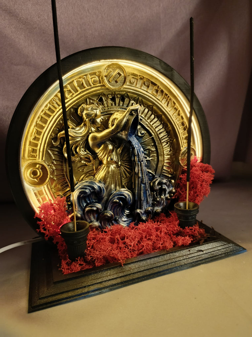 Kova Burcu Özgürlüğü: Geri Akış & Çubuk Tütsülük Işıklı Neon LED Tasarım