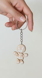 3’lü Yılbaşı Temalı Anahtarlık Seti – Hareketli Kurabiye Adam, Baston Şeker ve Kar Tanesi 🎄🎁🎅🏻