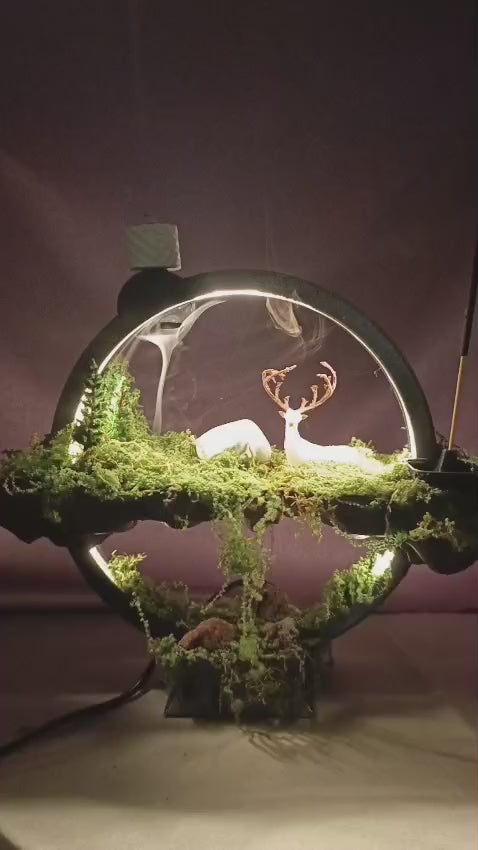 Büyülü Diyarın Işıltısı Masalsı Orman Tütsülüğü - LED Işıklı Tütsülüklü