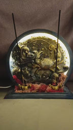 Yengeç Burcu Rüyası: Dalgalı Geri Akış Tütsülük Neon LED Tasarım - Çubuk Tütsülük